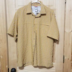 The North Face Mens Button up Short Sleeve Shirt Size Large